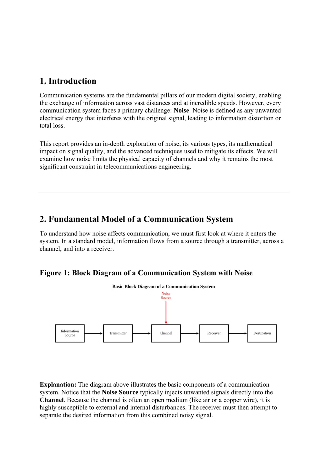 غلاف تقرير The Impact of Noise on Communication Systems