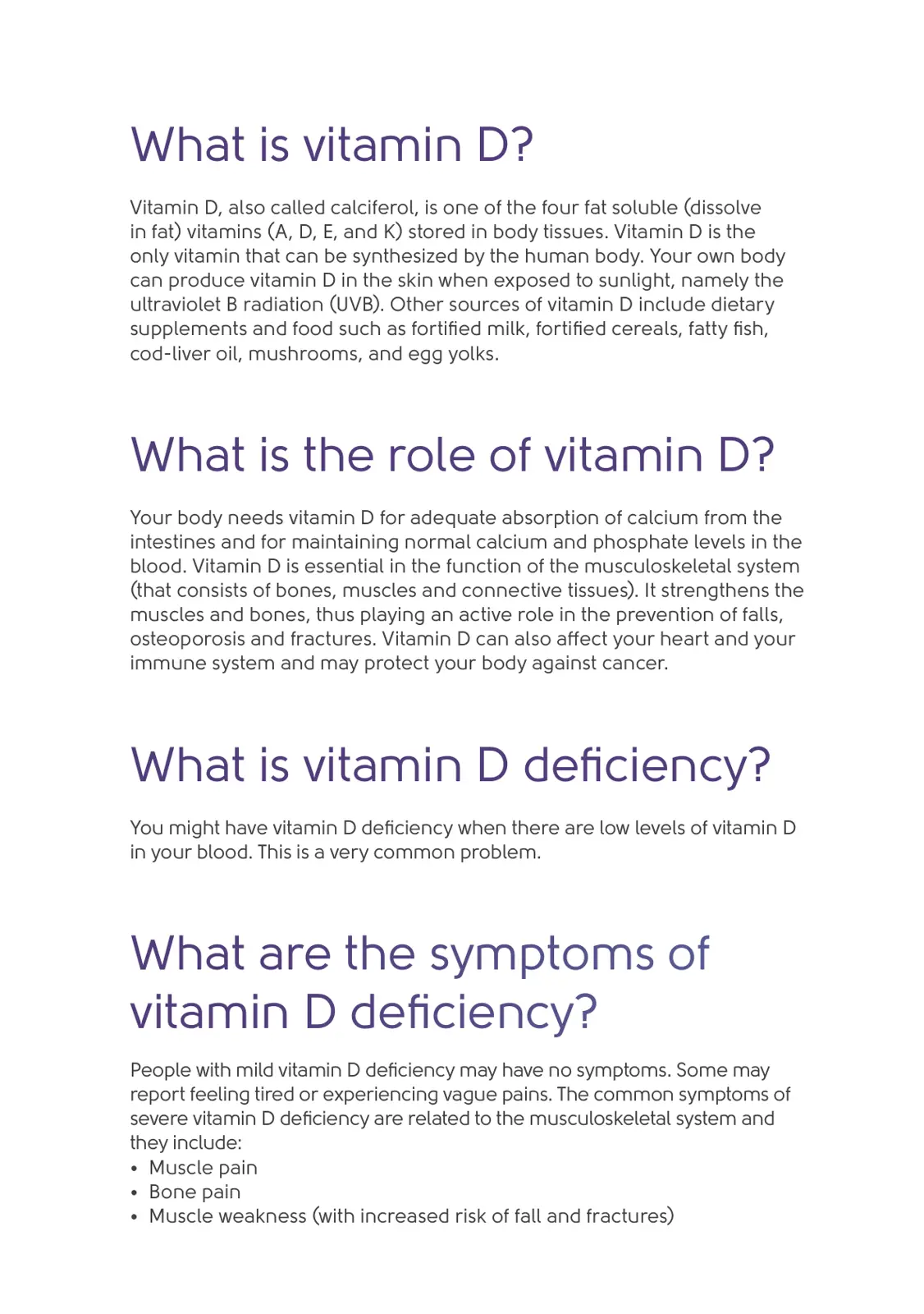 غلاف تقرير What is vitamin D?