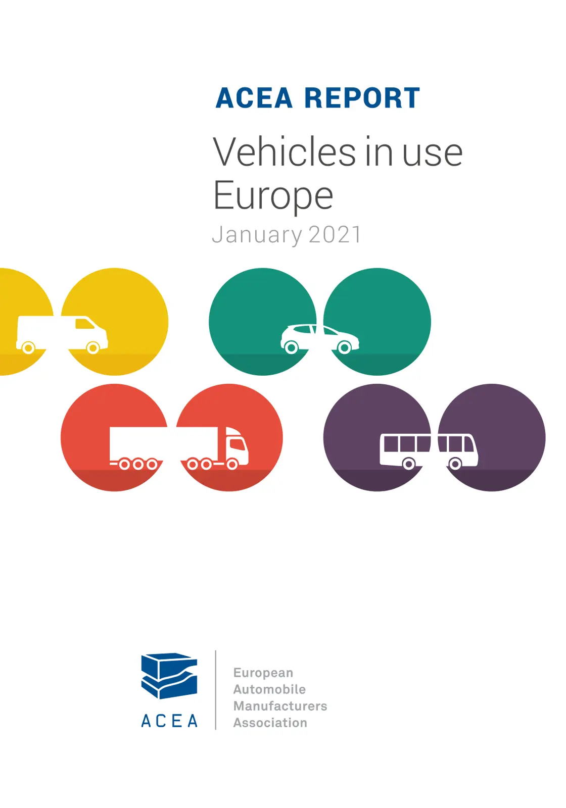 غلاف تقرير Vehicles in use Europe January 2021