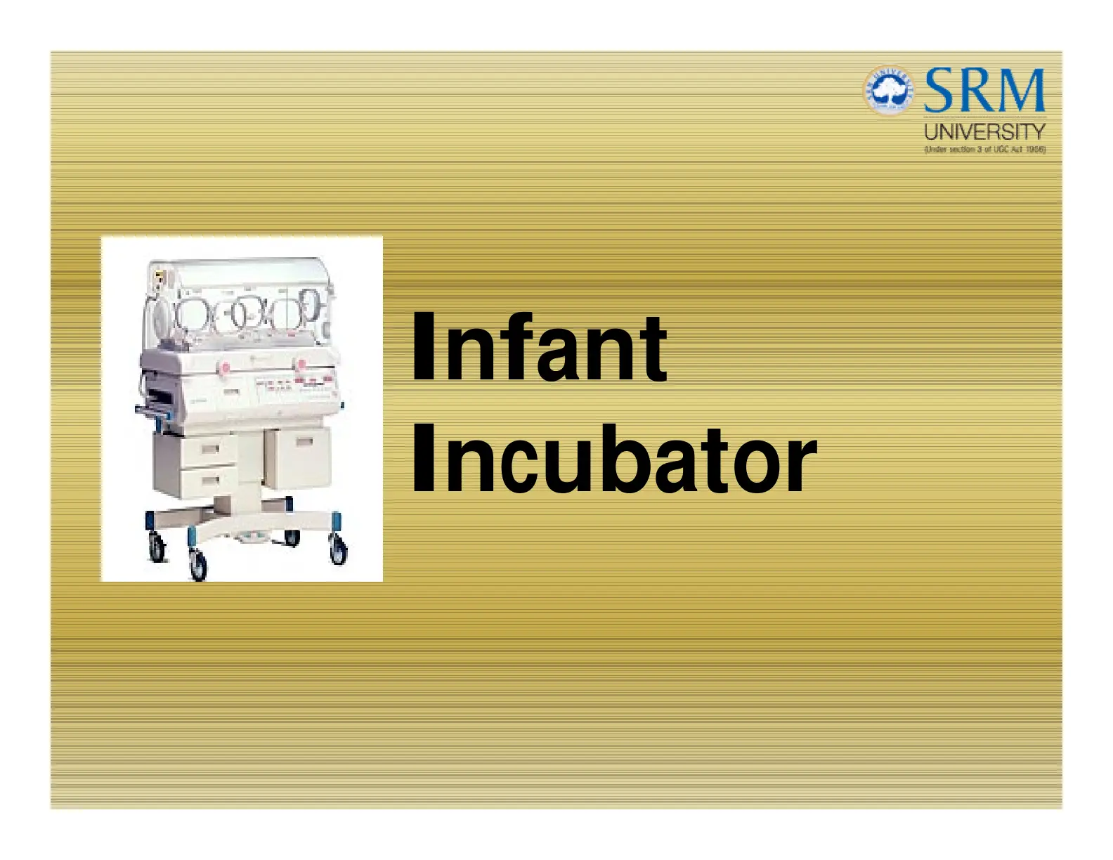 غلاف تقرير Infant Incubator