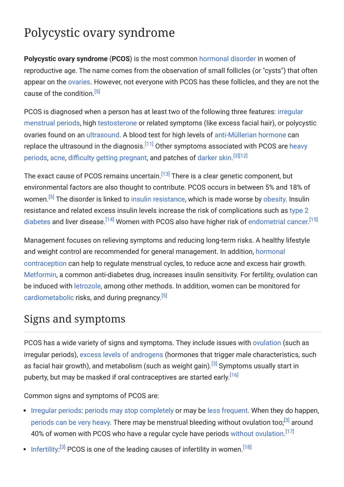 غلاف تقرير Polycystic ovary syndrome