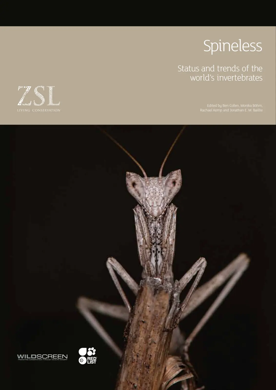 غلاف تقرير RED Spineless: Status and trends of the world's invertebrates
