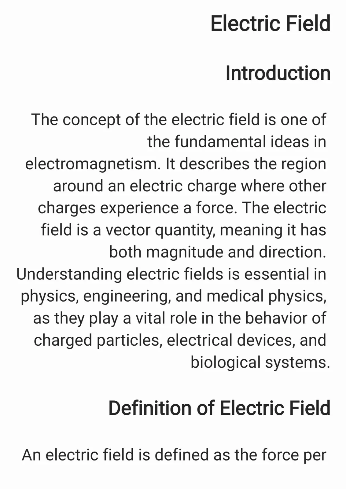 غلاف تقرير Electric Field