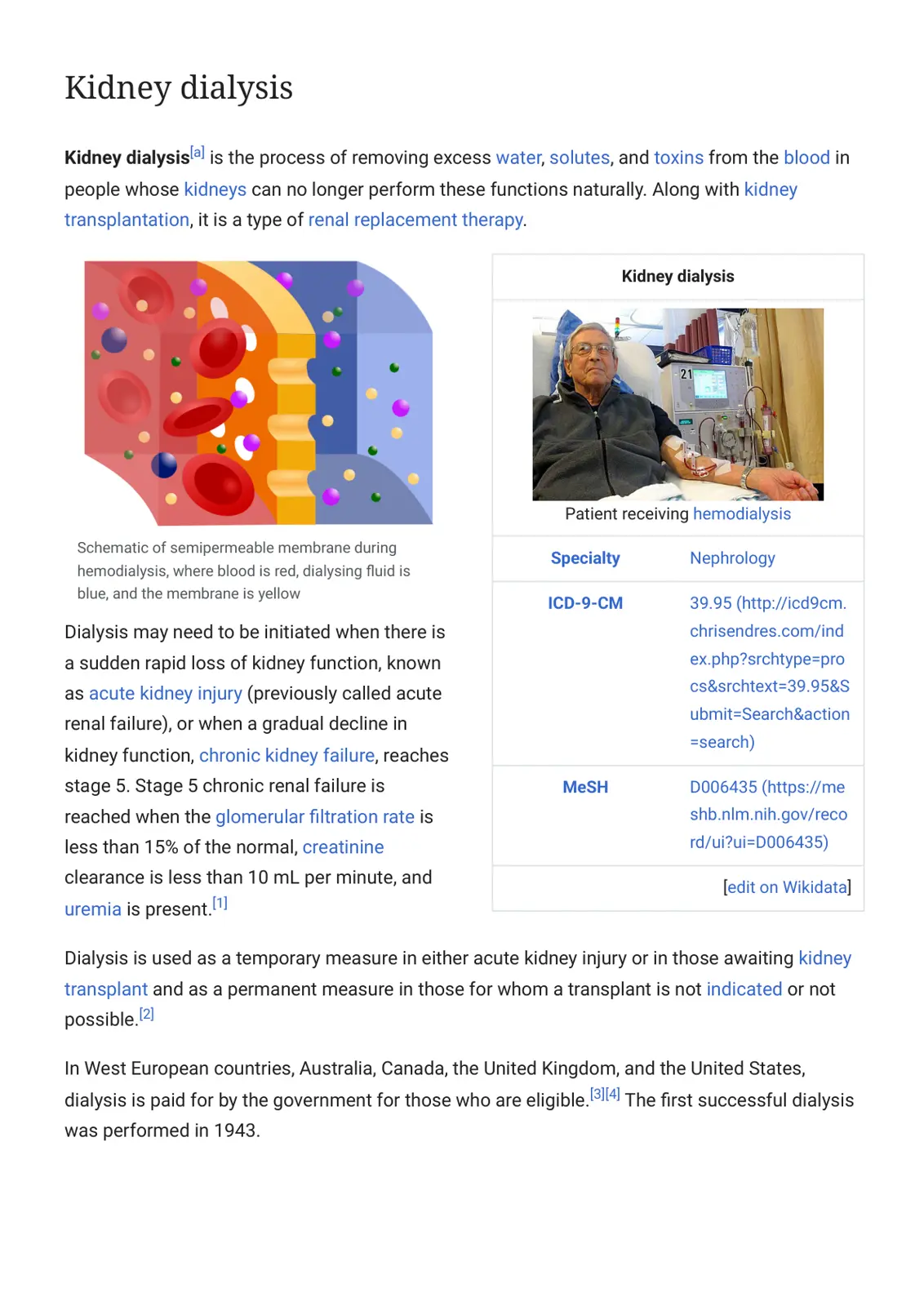 غلاف تقرير Kidney dialysis