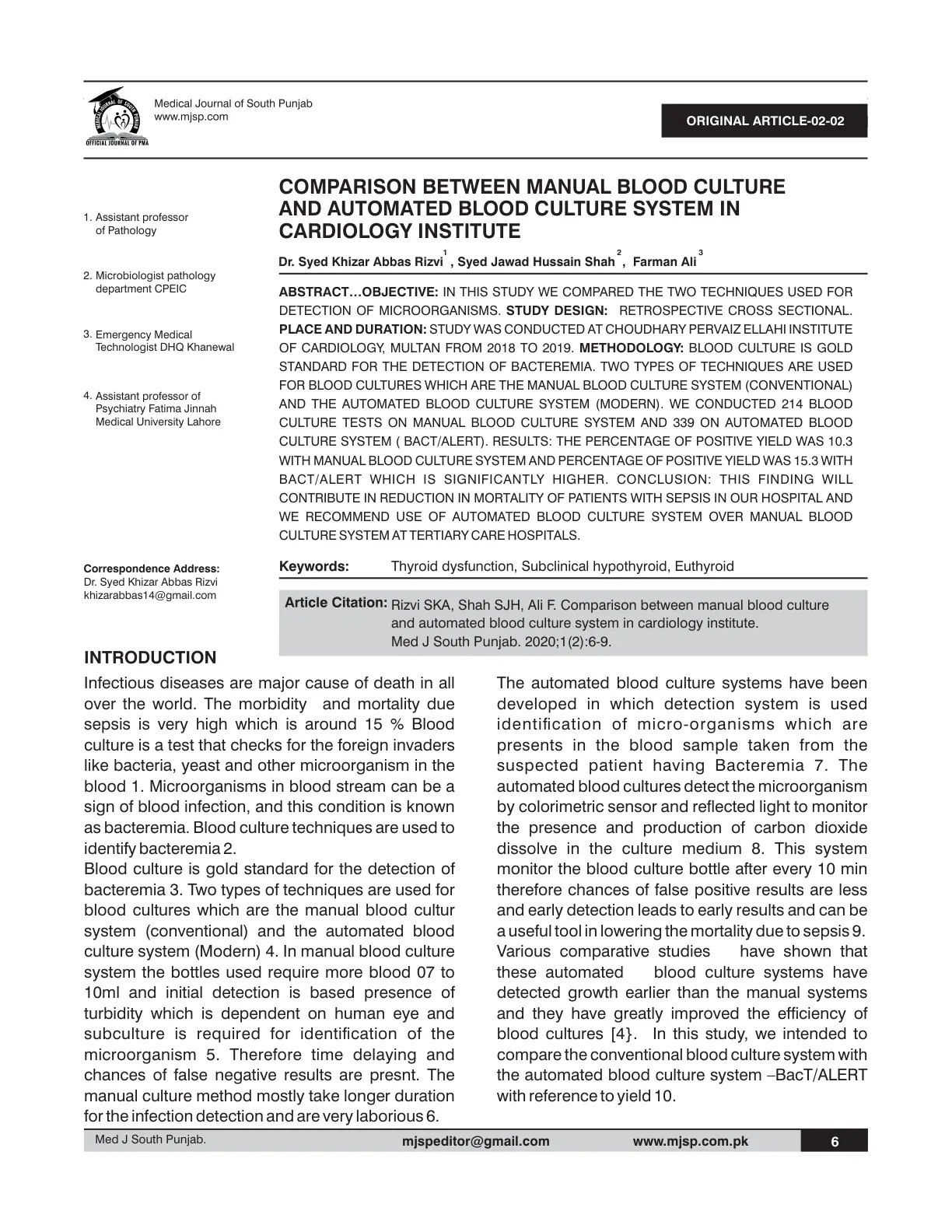 غلاف تقرير Comparison Between Manual Blood Culture and Automated Blood Culture System in Cardiology Institute