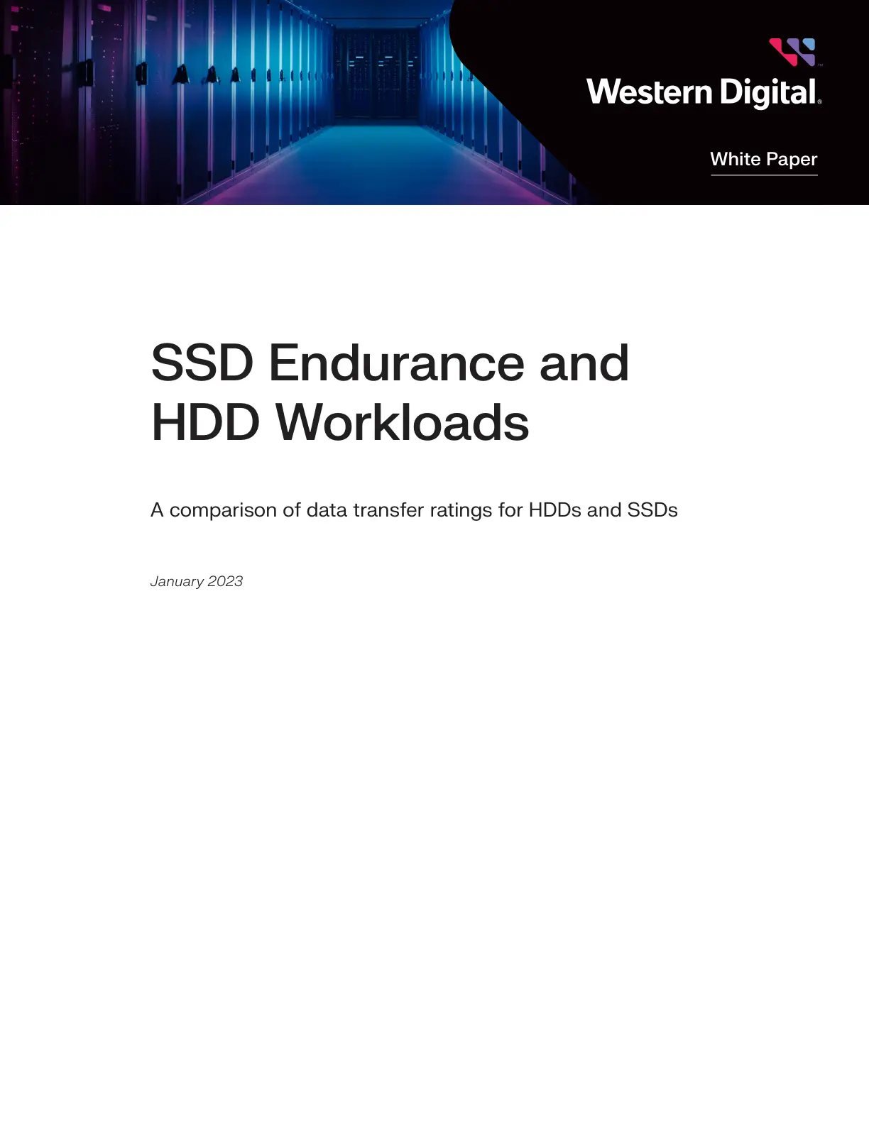غلاف تقرير SSD Endurance and HDD Workloads