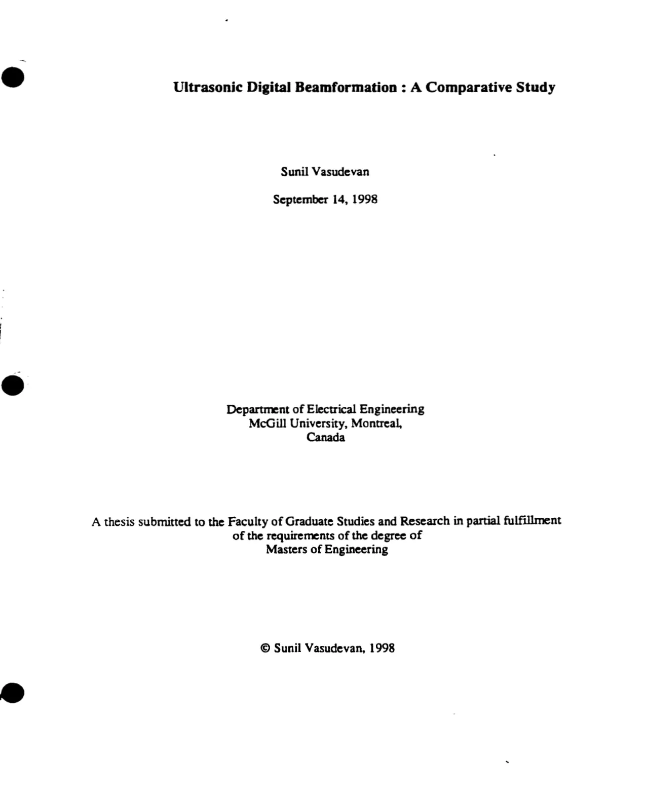 غلاف تقرير Ultrasonic Digital Beamformation: A Comparative Study