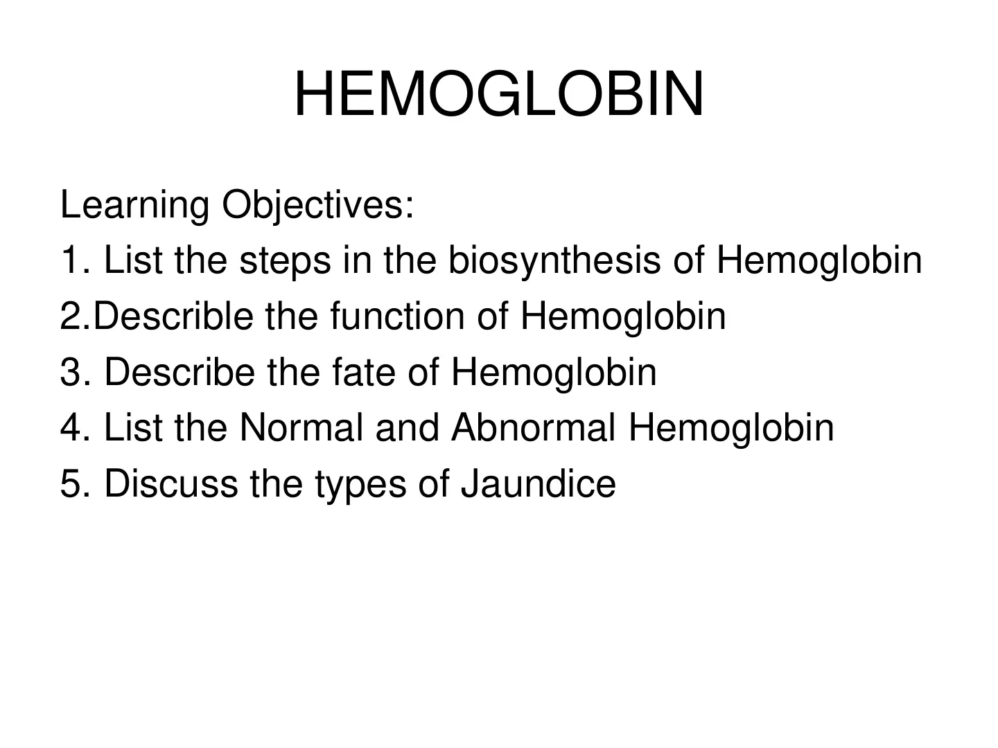 غلاف تقرير HEMOGLOBIN