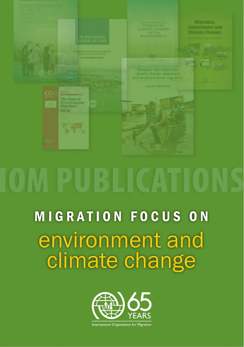 غلاف تقرير Migration, Environment and Climate Change: Assessing the Evidence