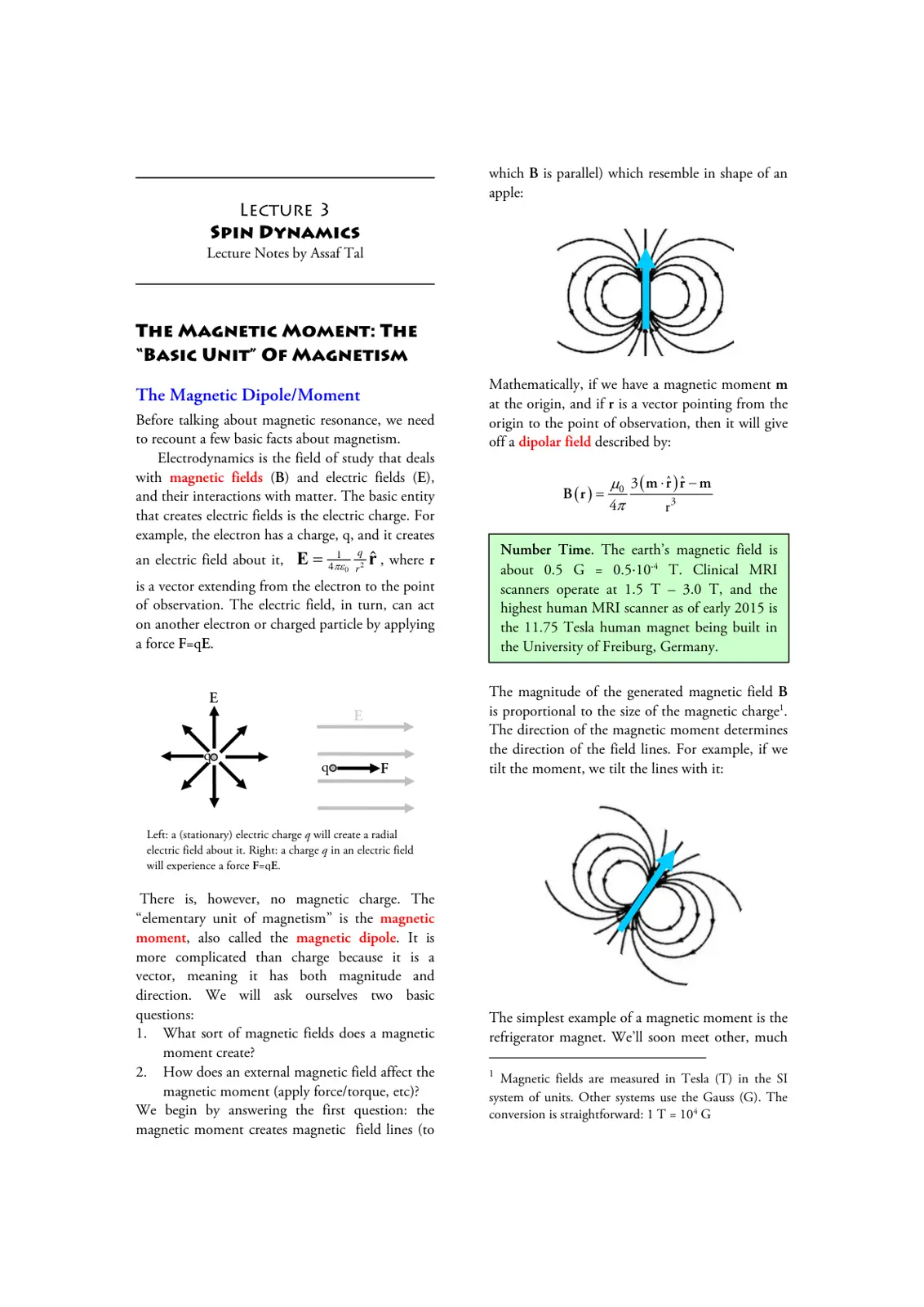 غلاف تقرير Spin Dynamics Lecture 3