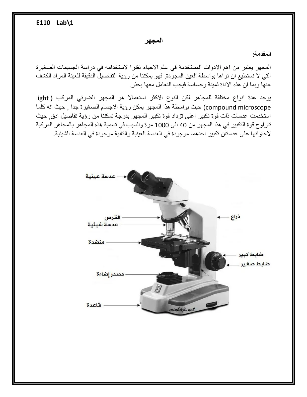 غلاف تقرير المجهر