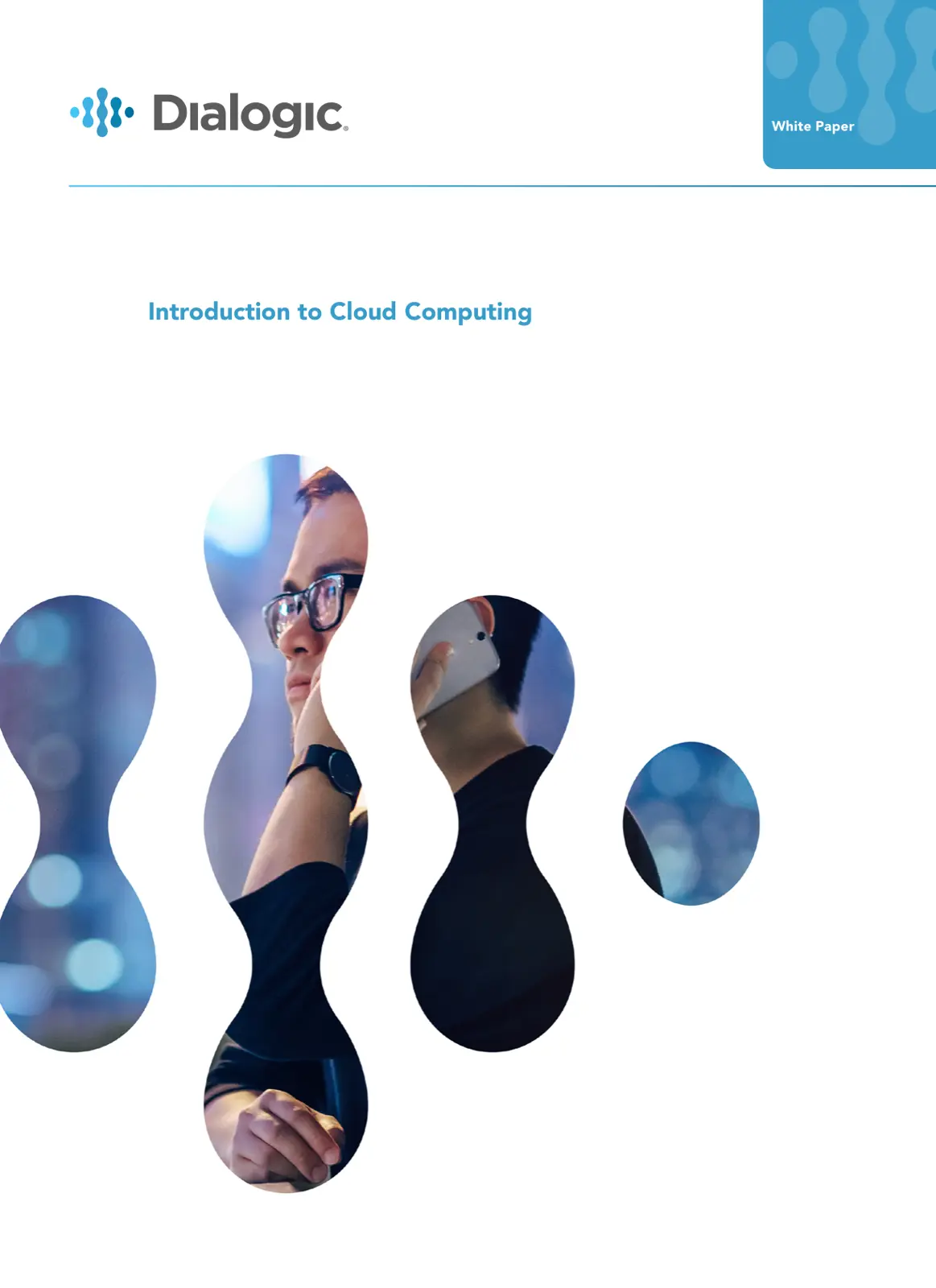 غلاف تقرير Dialogic Introduction to Cloud Computing White Paper