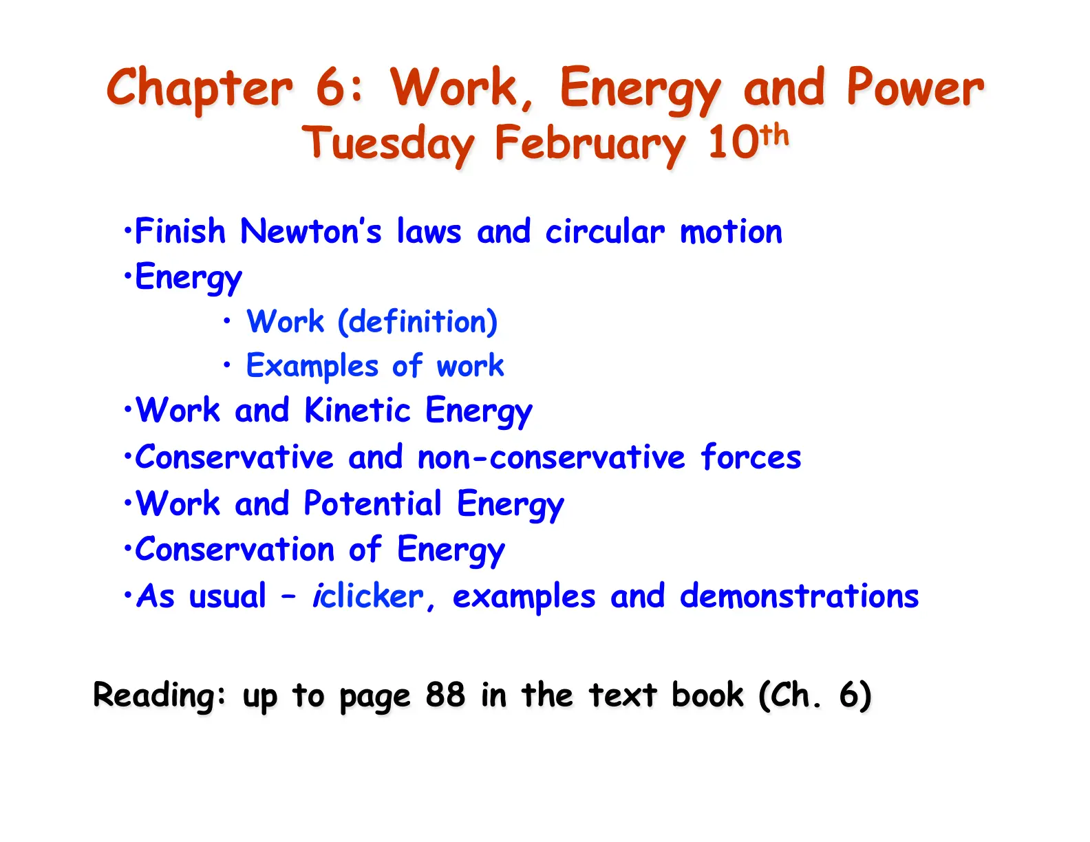 غلاف تقرير Chapter 6: Work, Energy and Power