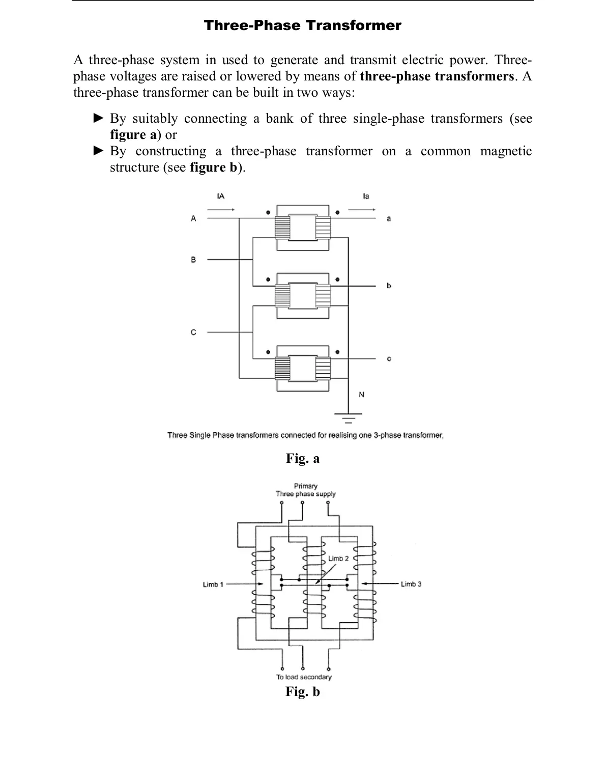غلاف تقرير Three-Phase Transformer