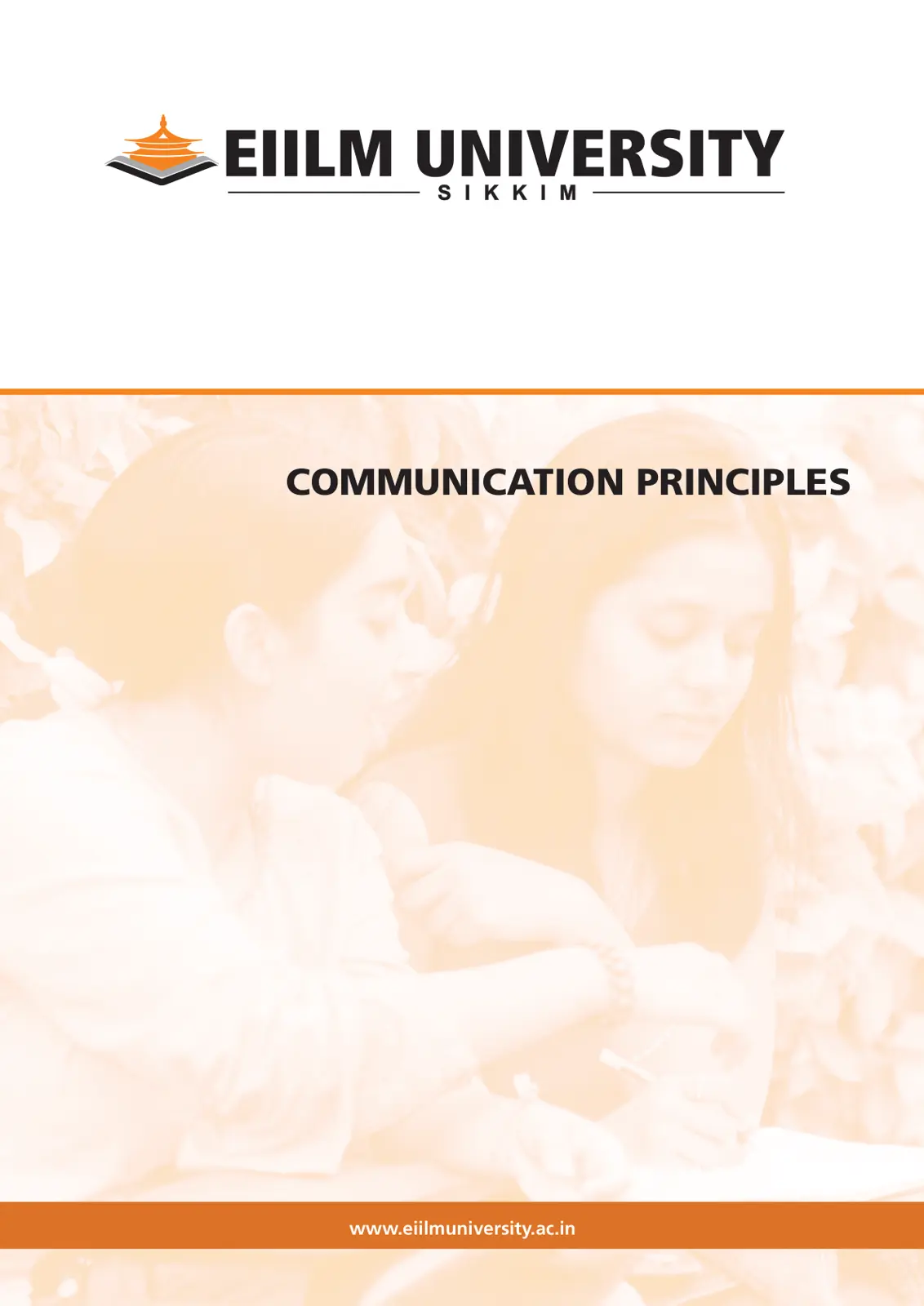 غلاف تقرير Communication Principles - EIILM University Sikkim