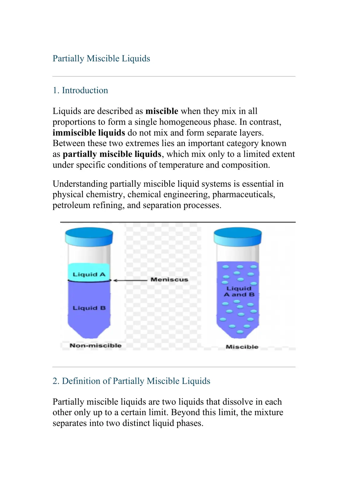 غلاف تقرير Partially Miscible Liquids