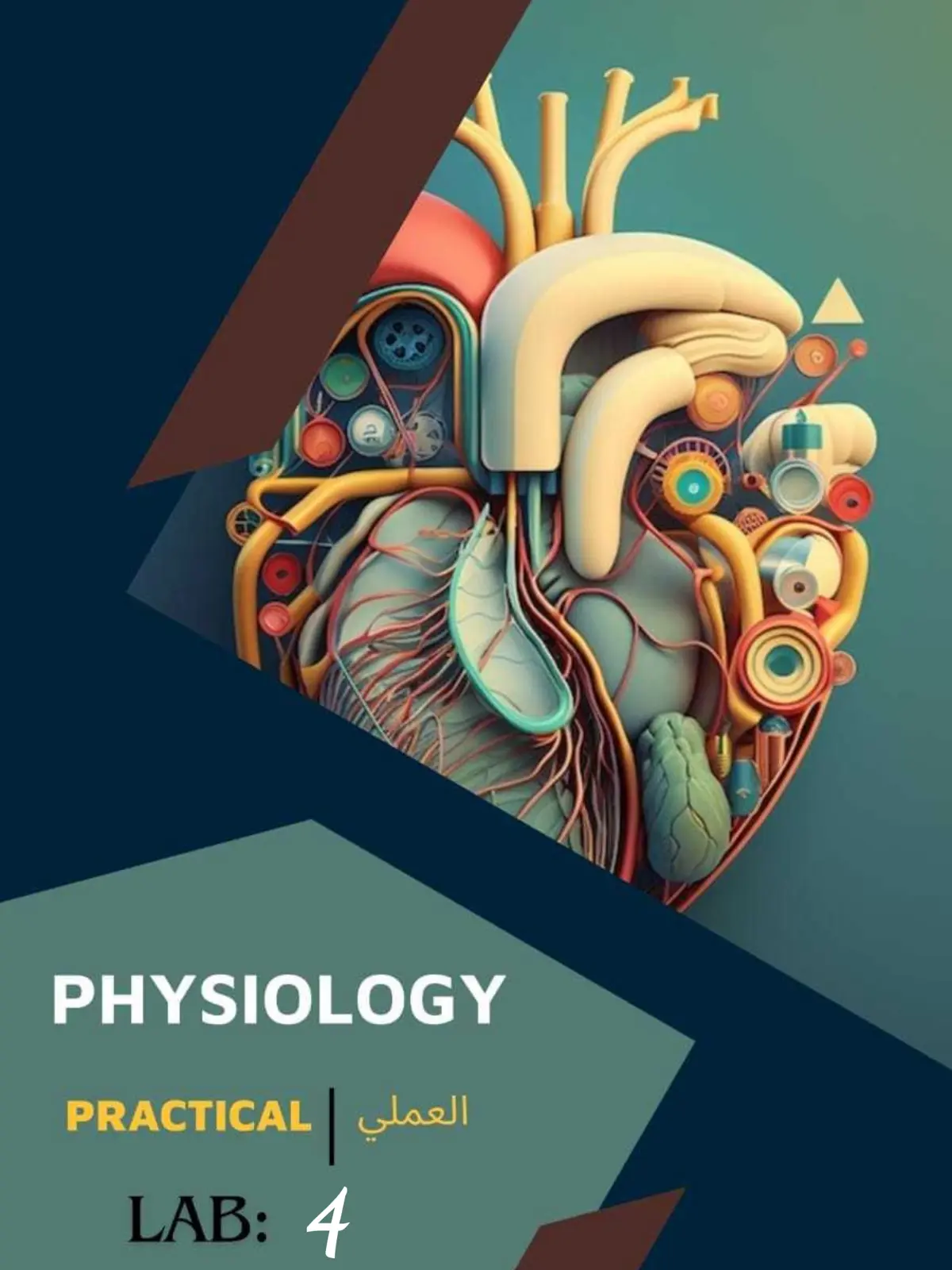 غلاف تقرير PHYSIOLOGY PRACTICAL LAB: 4