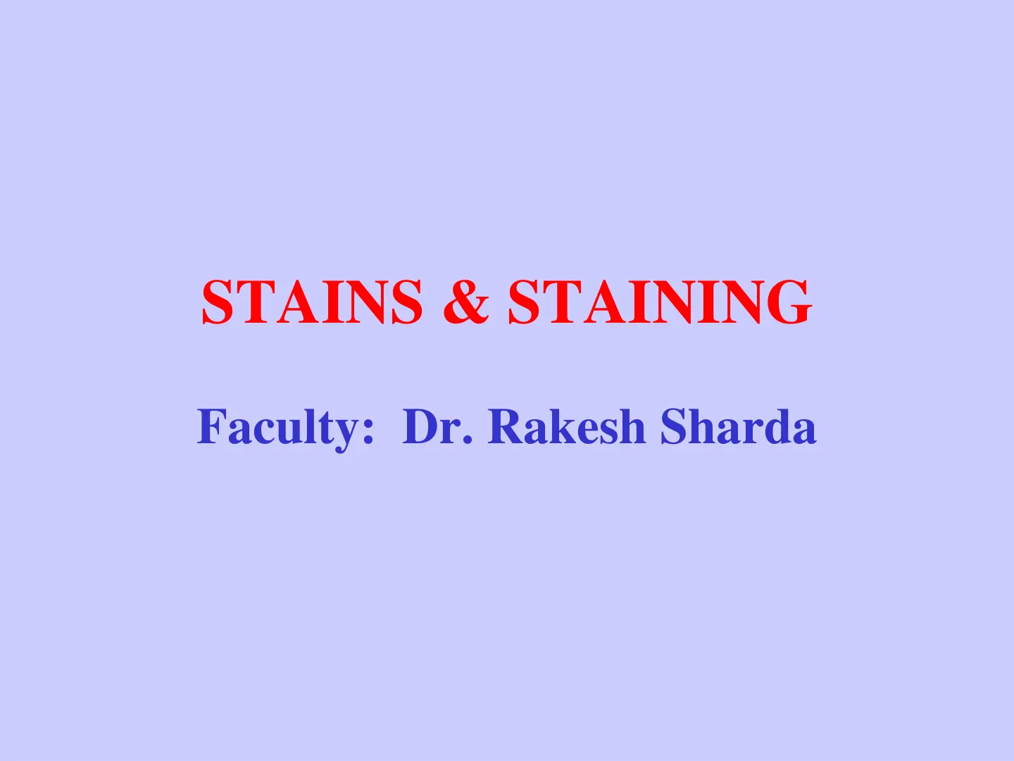 غلاف تقرير STAINS & STAINING