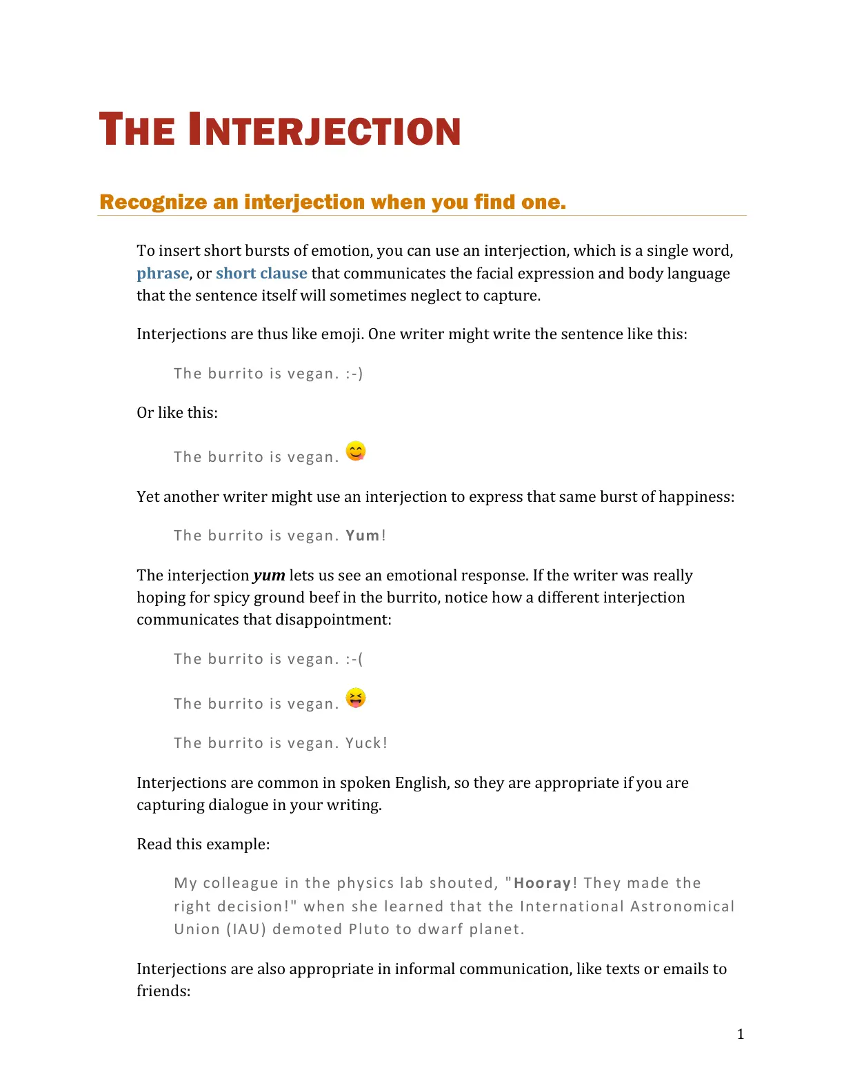 غلاف تقرير THE INTERJECTION