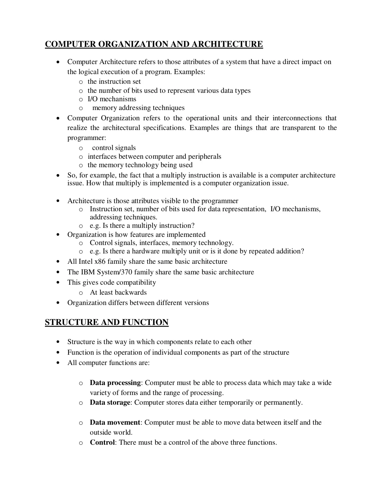 غلاف تقرير Computer Organization and Architecture