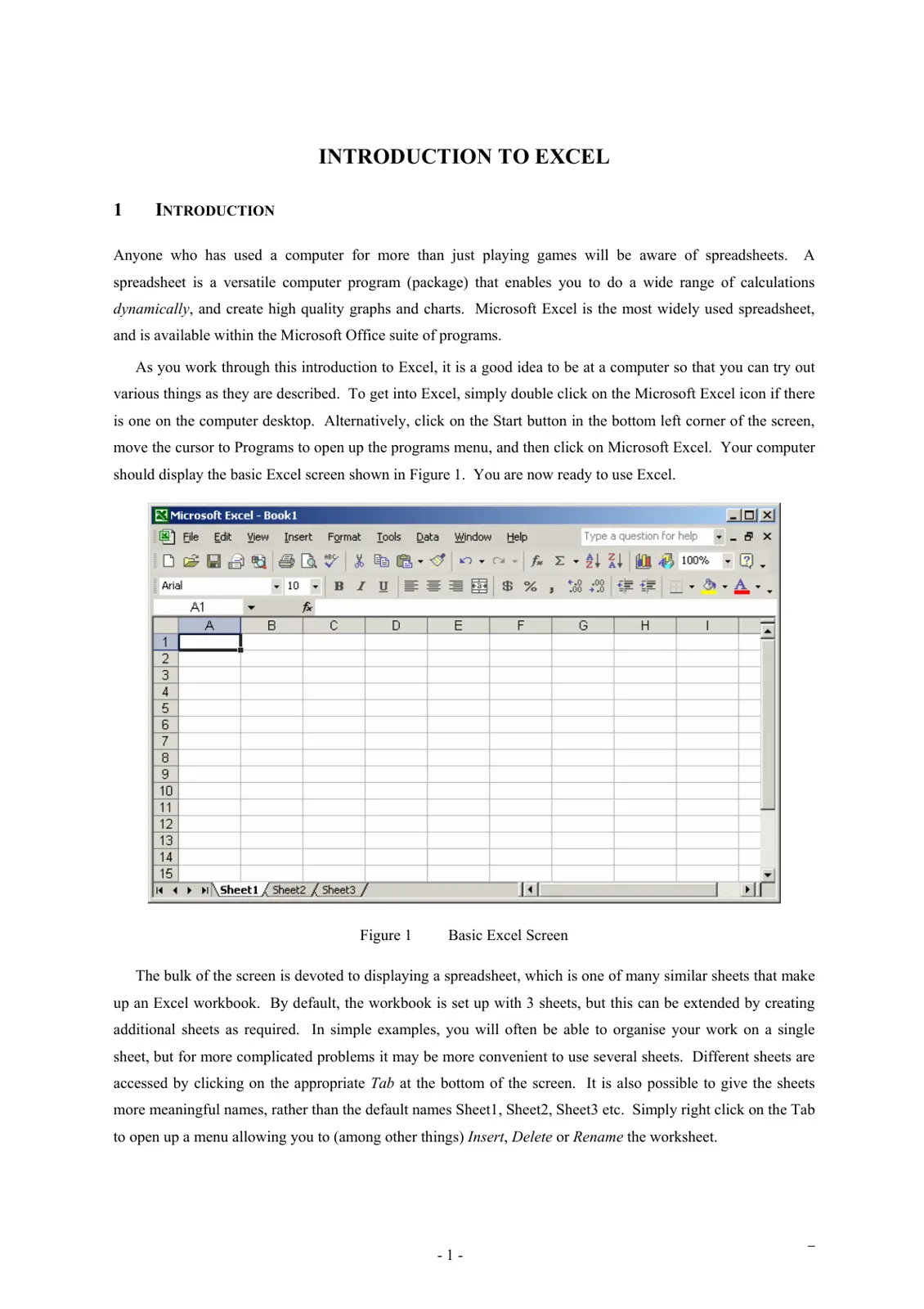 غلاف تقرير INTRODUCTION TO EXCEL