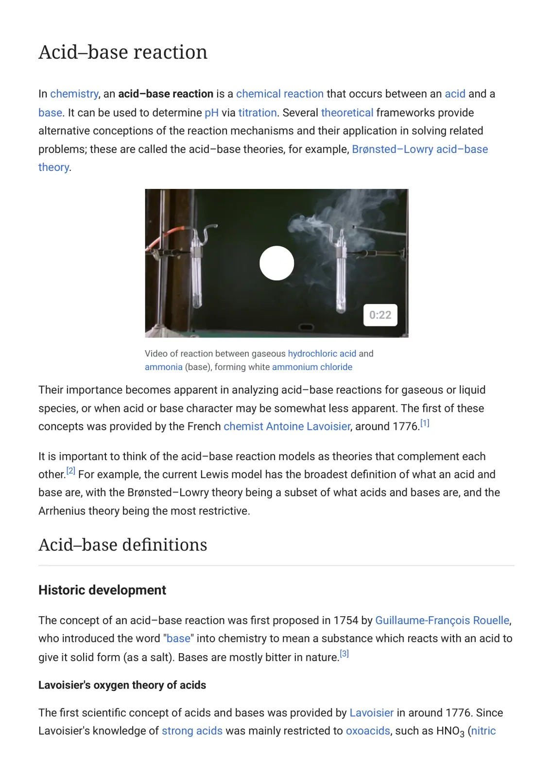غلاف تقرير Acid-base reaction
