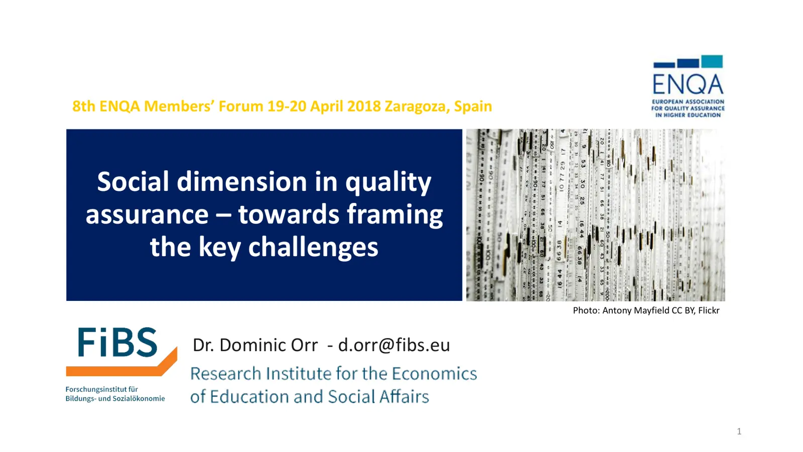 غلاف تقرير Social dimension in quality assurance - towards framing the key challenges