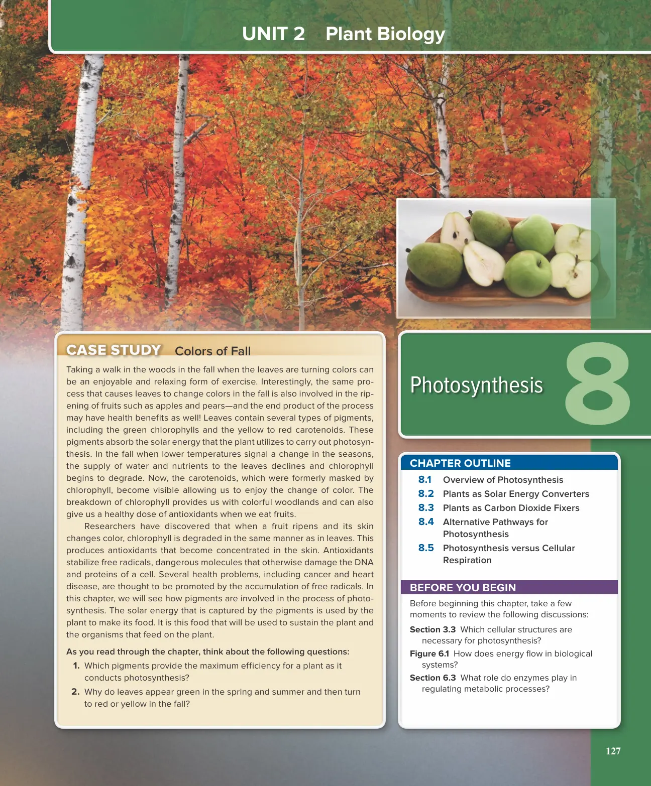 غلاف تقرير UNIT 2 Plant Biology