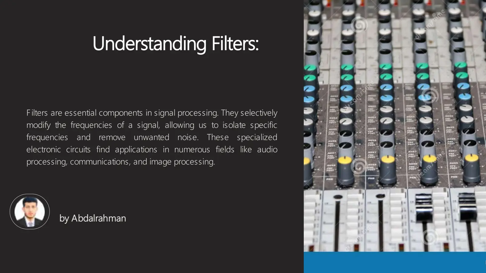 غلاف تقرير Understanding Filters