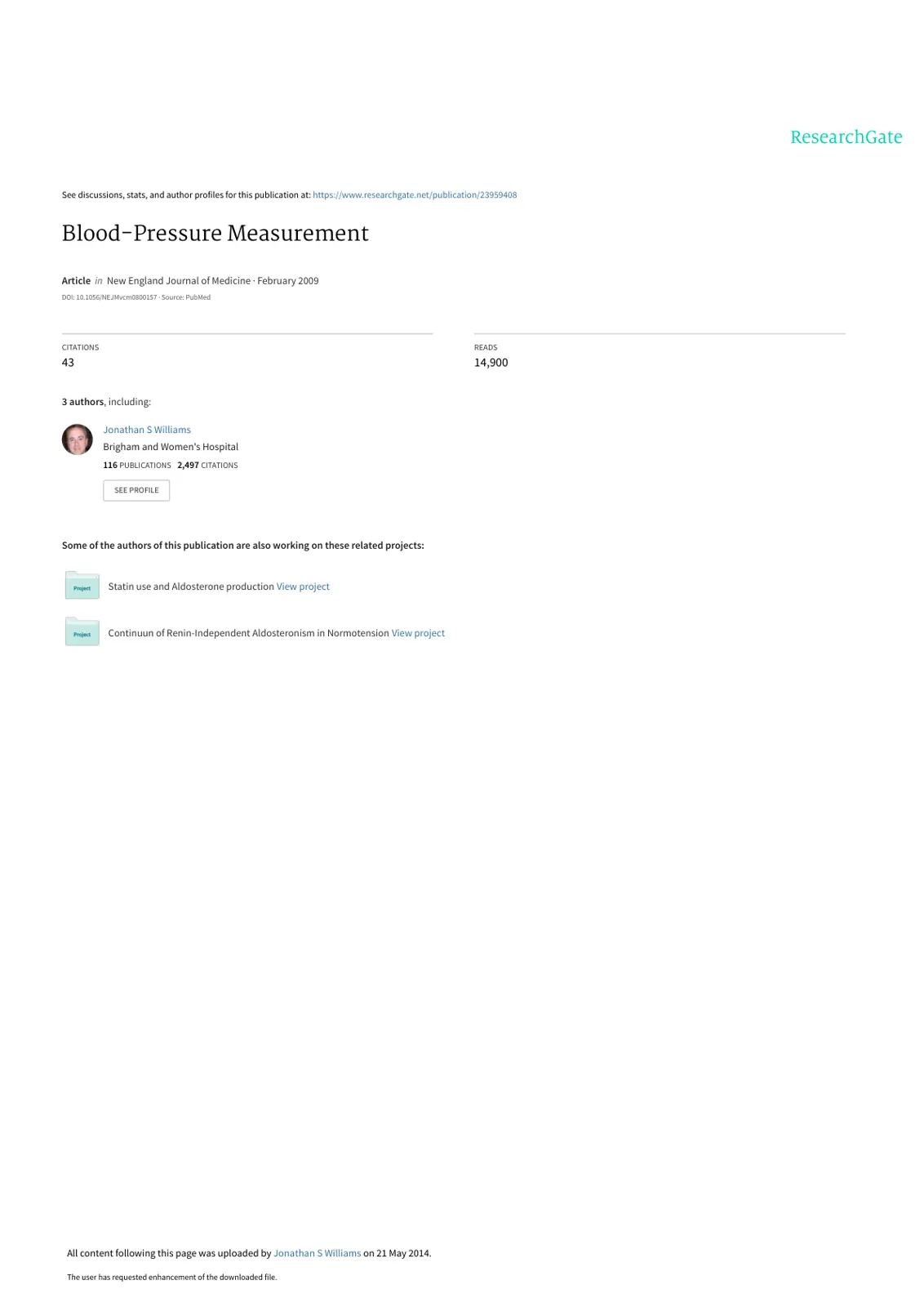غلاف تقرير Blood Pressure Measurement