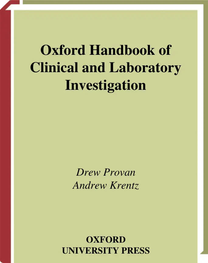 غلاف تقرير Handbook of Clinical and Laboratory Investigation