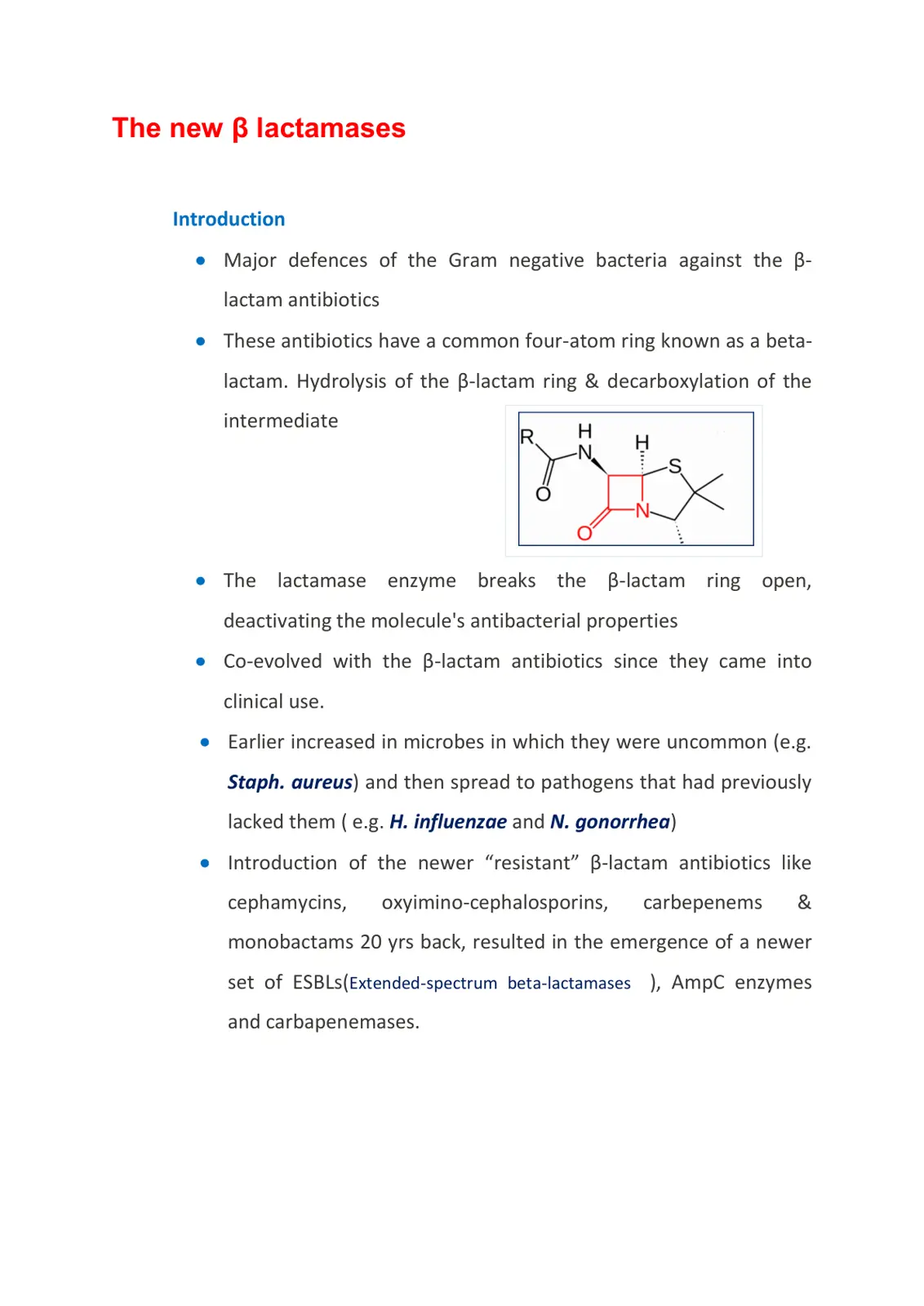 غلاف تقرير The new ẞ lactamases