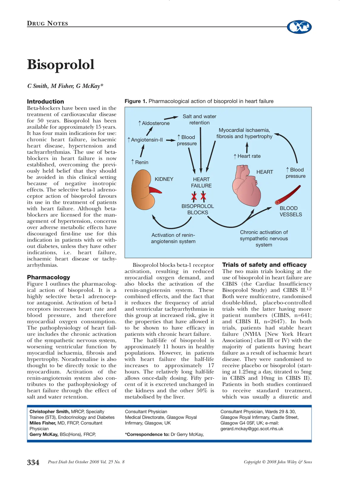 غلاف تقرير DRUG NOTES: Bisoprolol