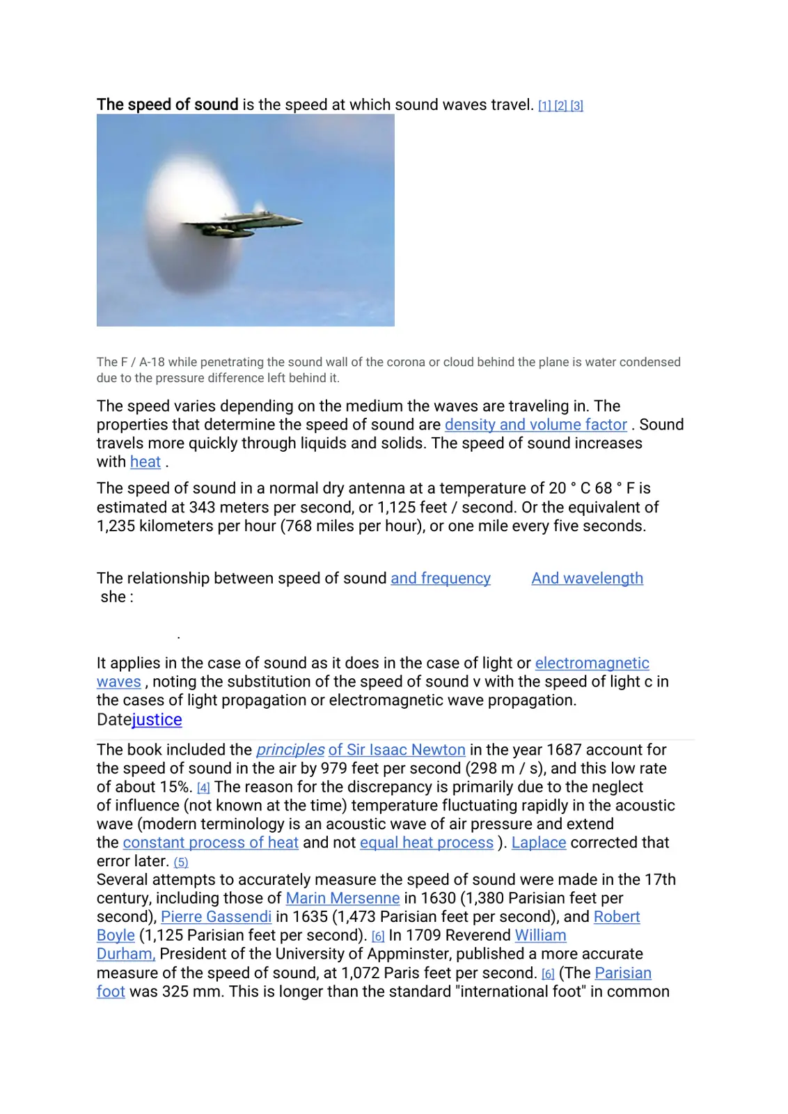 غلاف تقرير The speed of sound