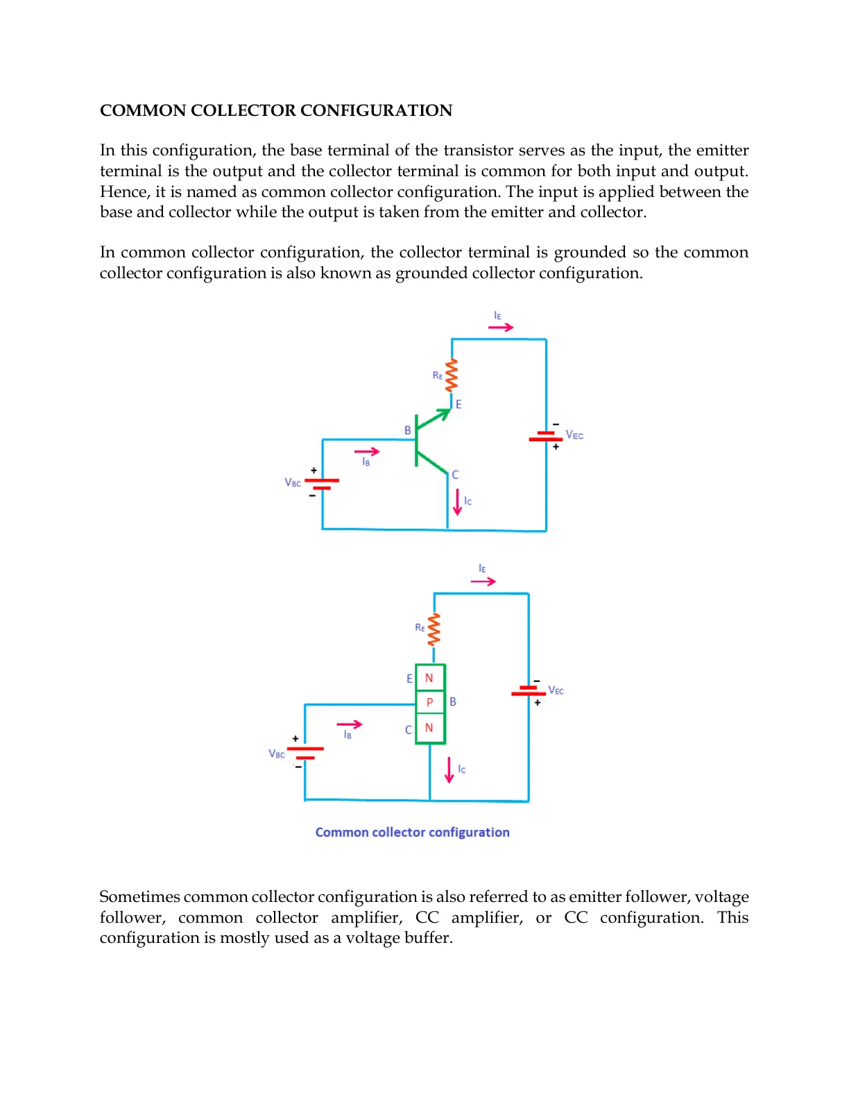 غلاف تقرير Common Collector Configuration