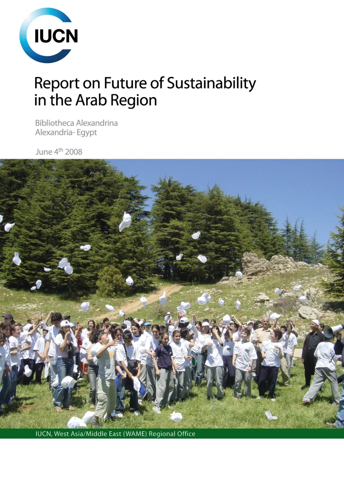 غلاف تقرير Report on Future of Sustainability in the Arab Region
