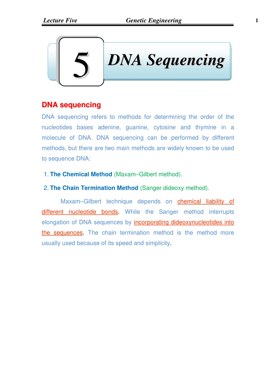غلاف تقرير Genetic Engineering