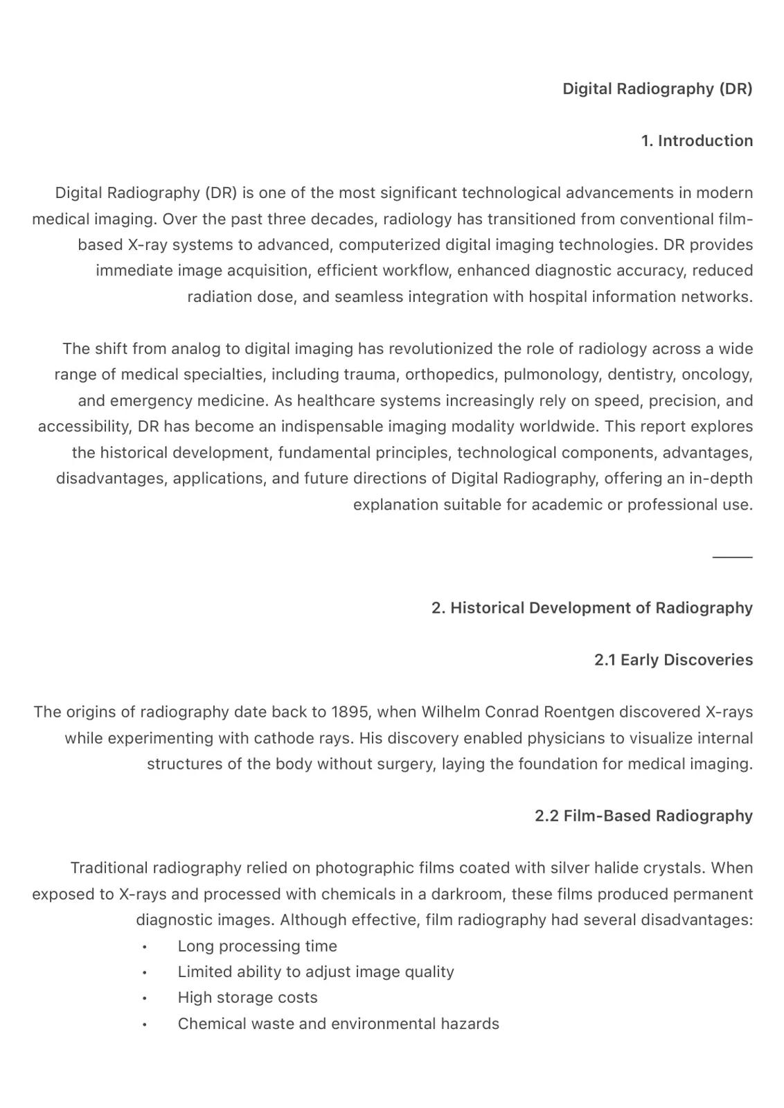 غلاف تقرير Digital Radiography (DR)
