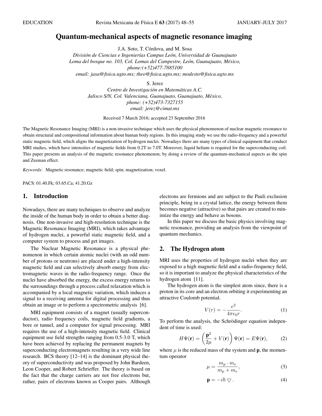 غلاف تقرير Quantum-mechanical aspects of magnetic resonance imaging