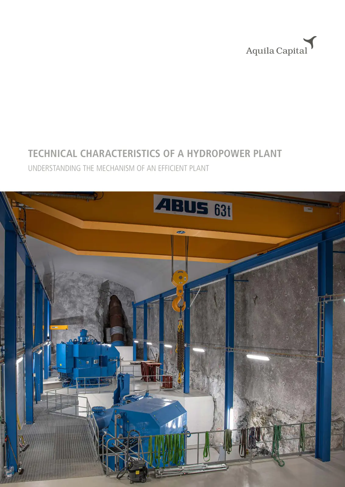 غلاف تقرير TECHNICAL CHARACTERISTICS OF A HYDROPOWER PLANT - UNDERSTANDING THE MECHANISM OF AN EFFICIENT PLANT