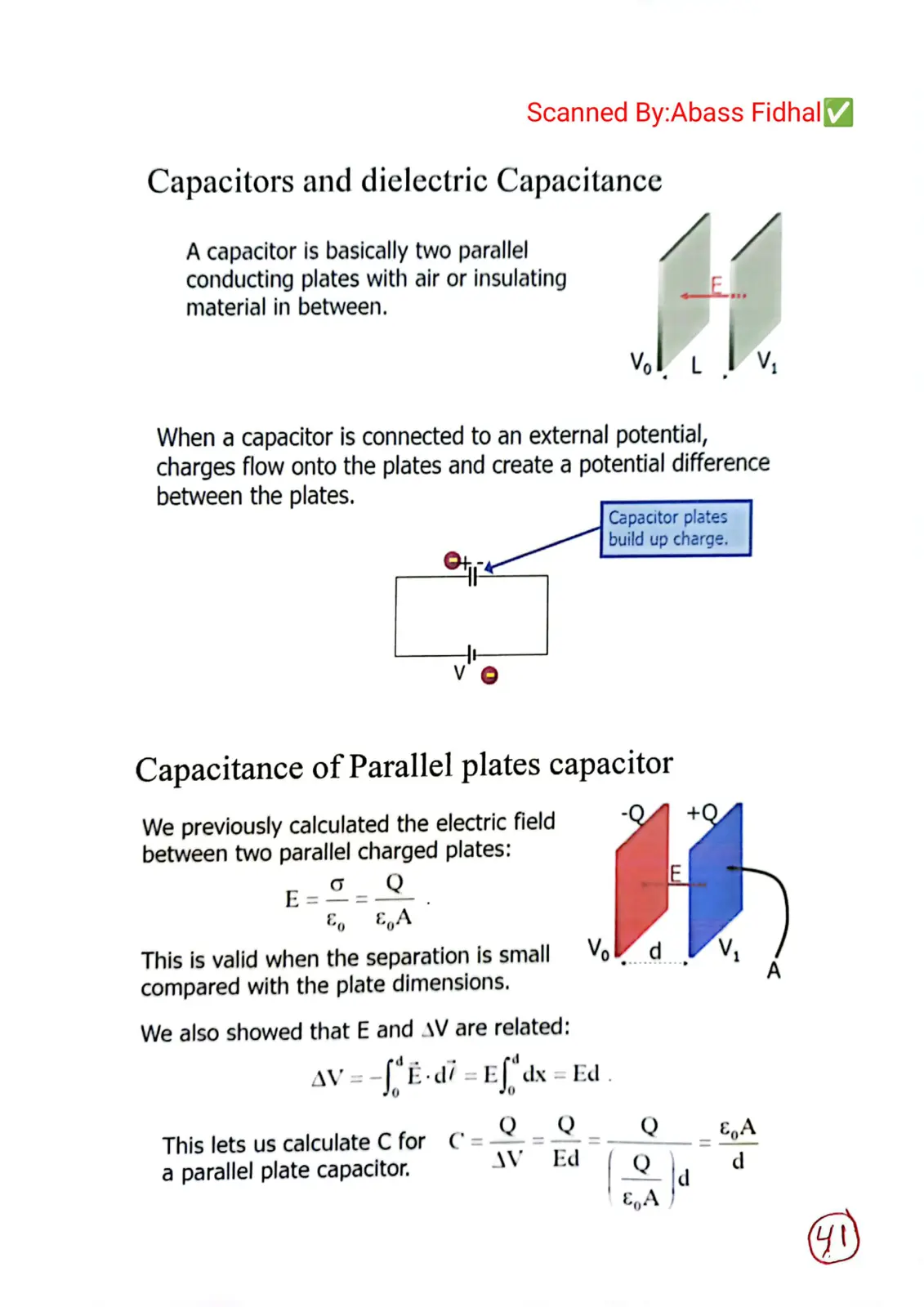 غلاف تقرير Capacitors and Dielectric Capacitance