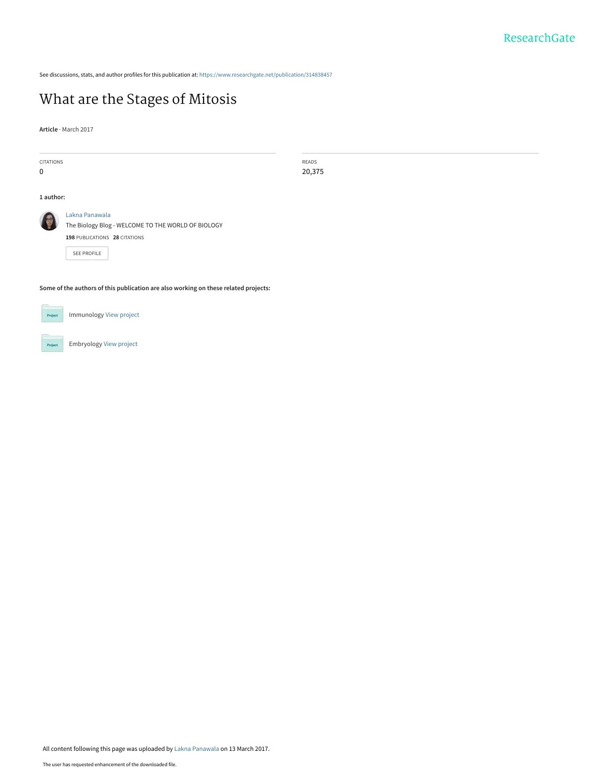 غلاف تقرير What are the Stages of Mitosis