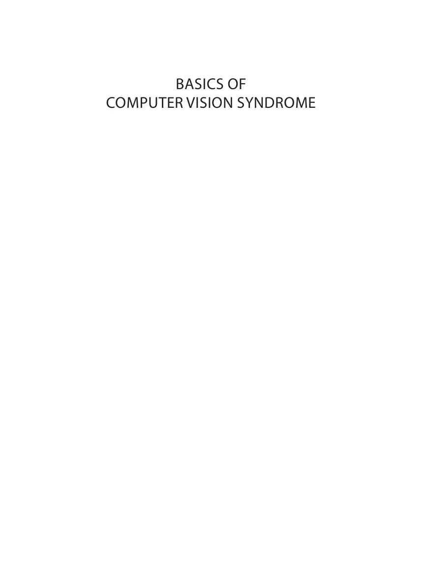غلاف تقرير BASICS OF COMPUTER VISION SYNDROME