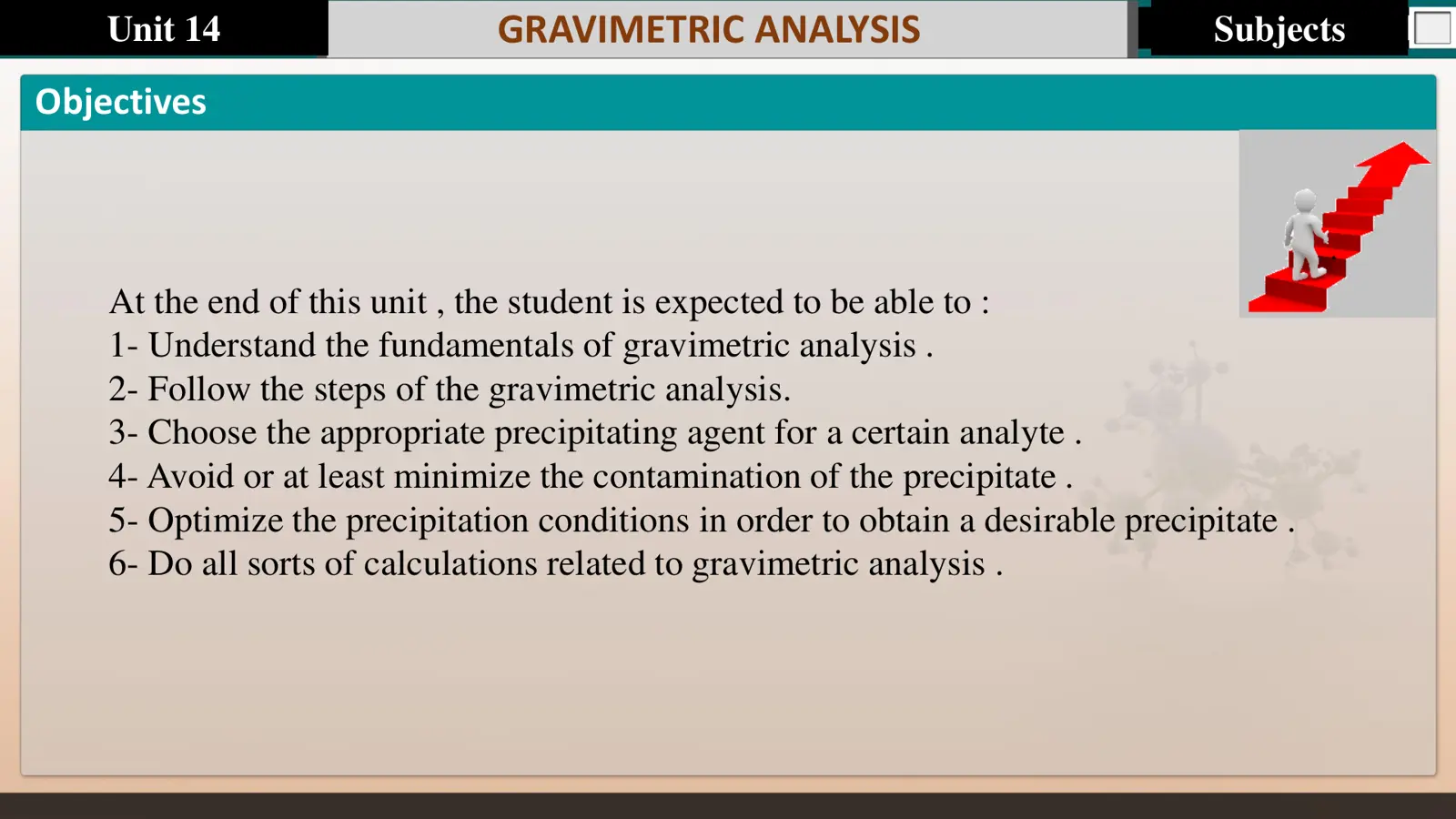 غلاف تقرير Gravimetric Analysis