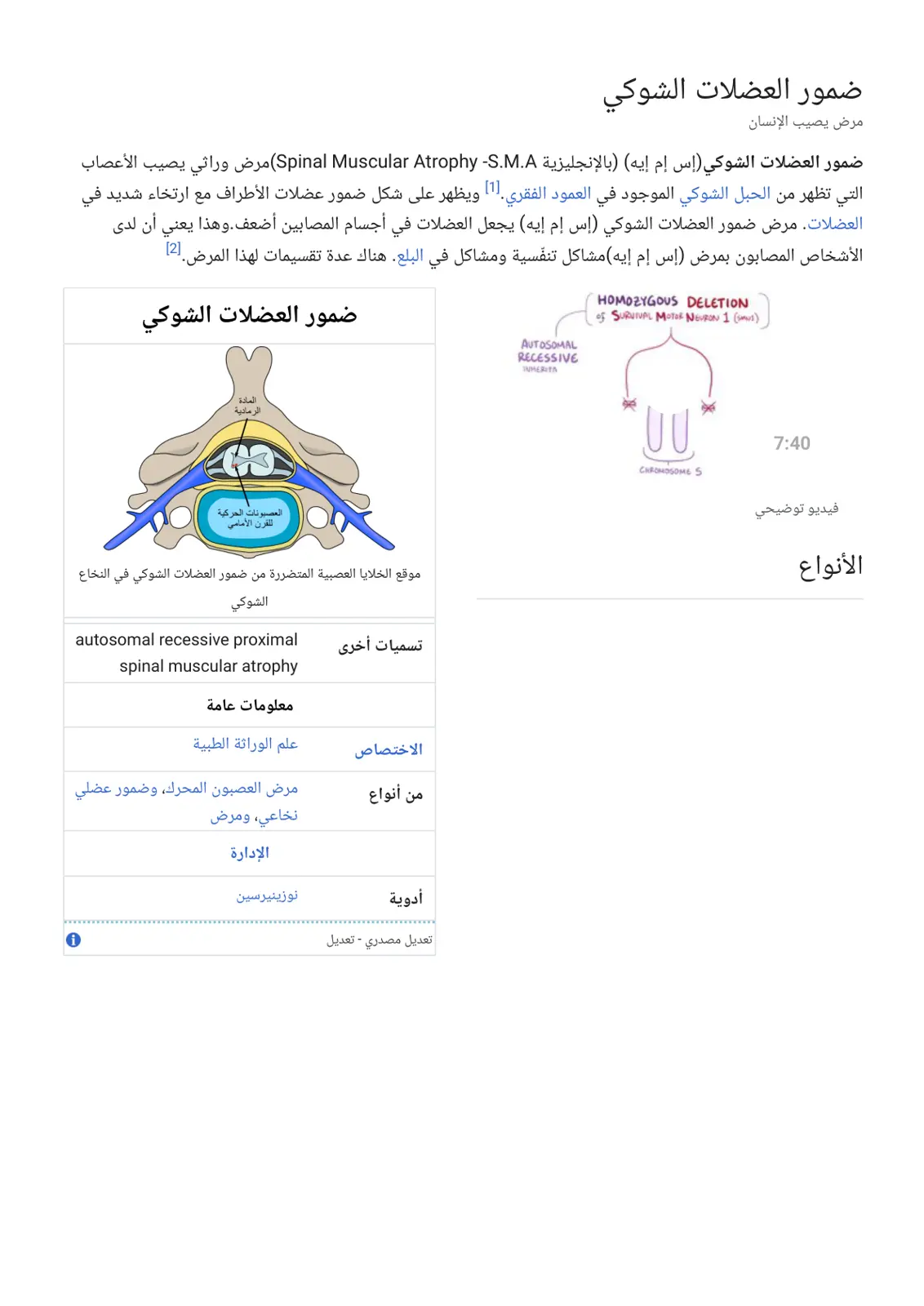 غلاف تقرير ضمور العضلات الشوكي