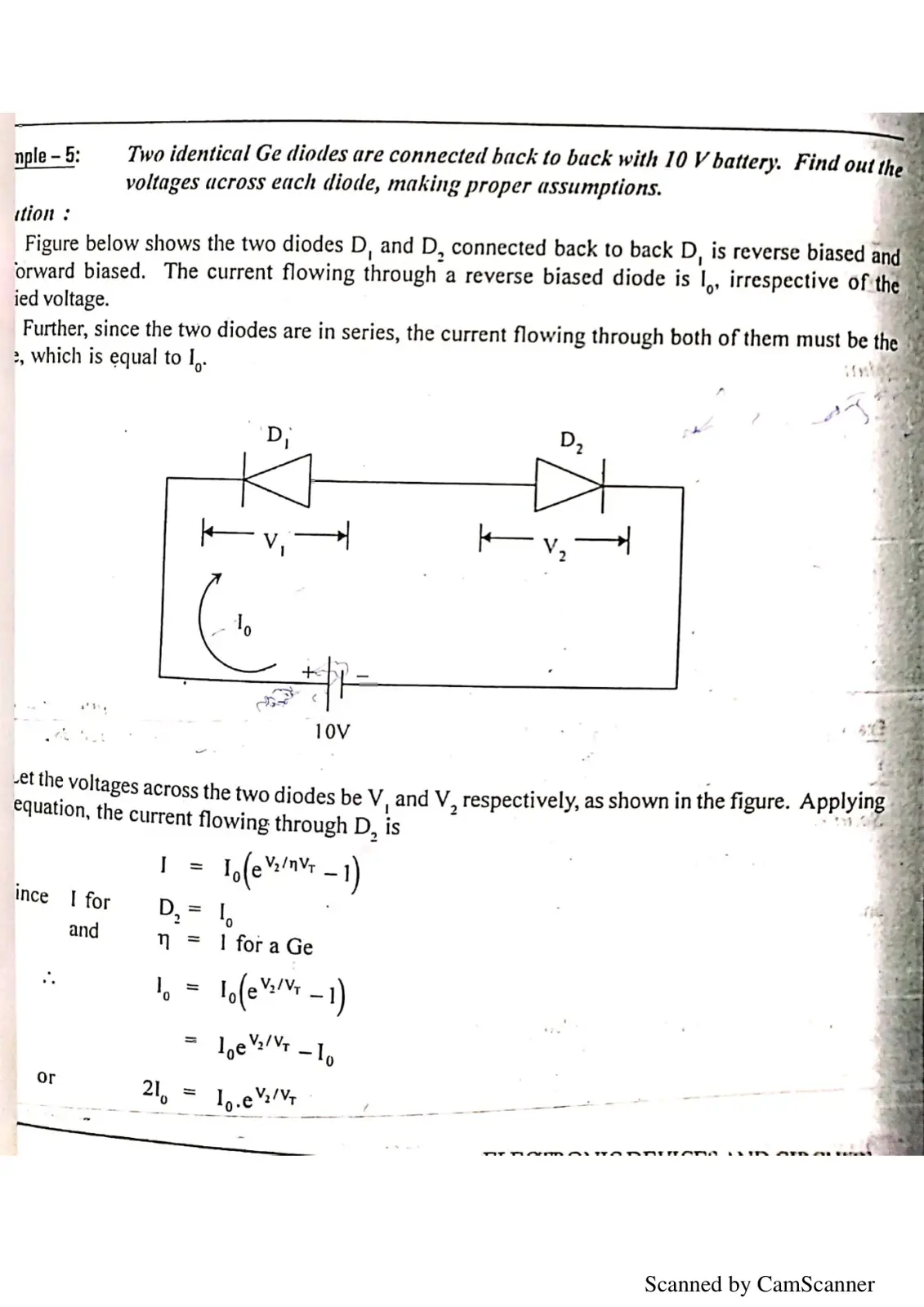 غلاف تقرير Analysis of Ge Diodes Circuit