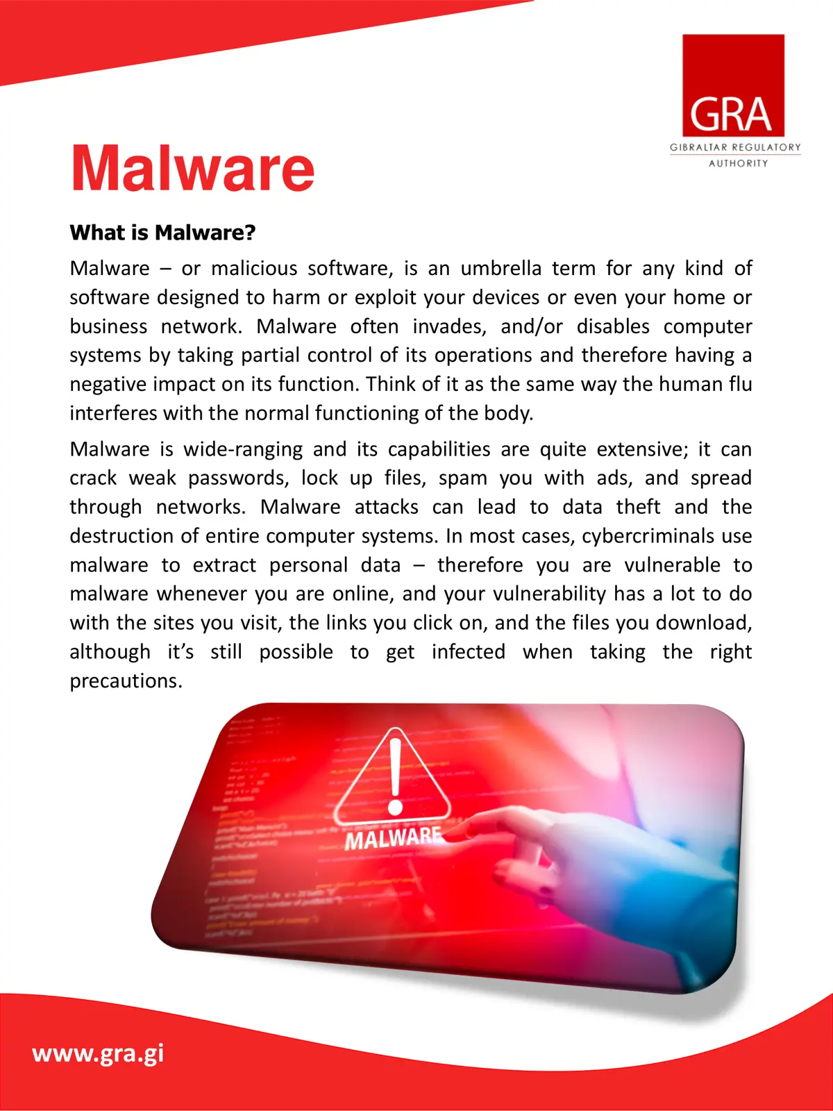 غلاف تقرير Malware