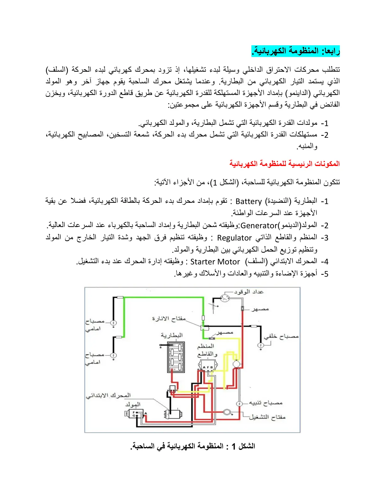 غلاف تقرير المنظومة الكهربائية