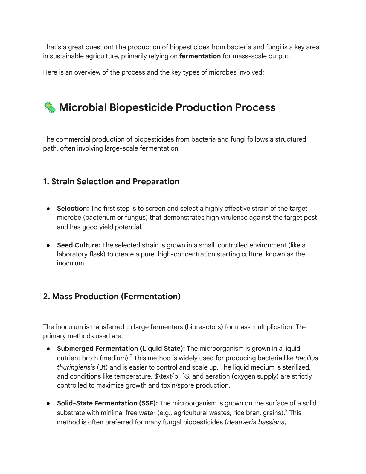 غلاف تقرير Biopesticides Production from Bacteria and Fungi