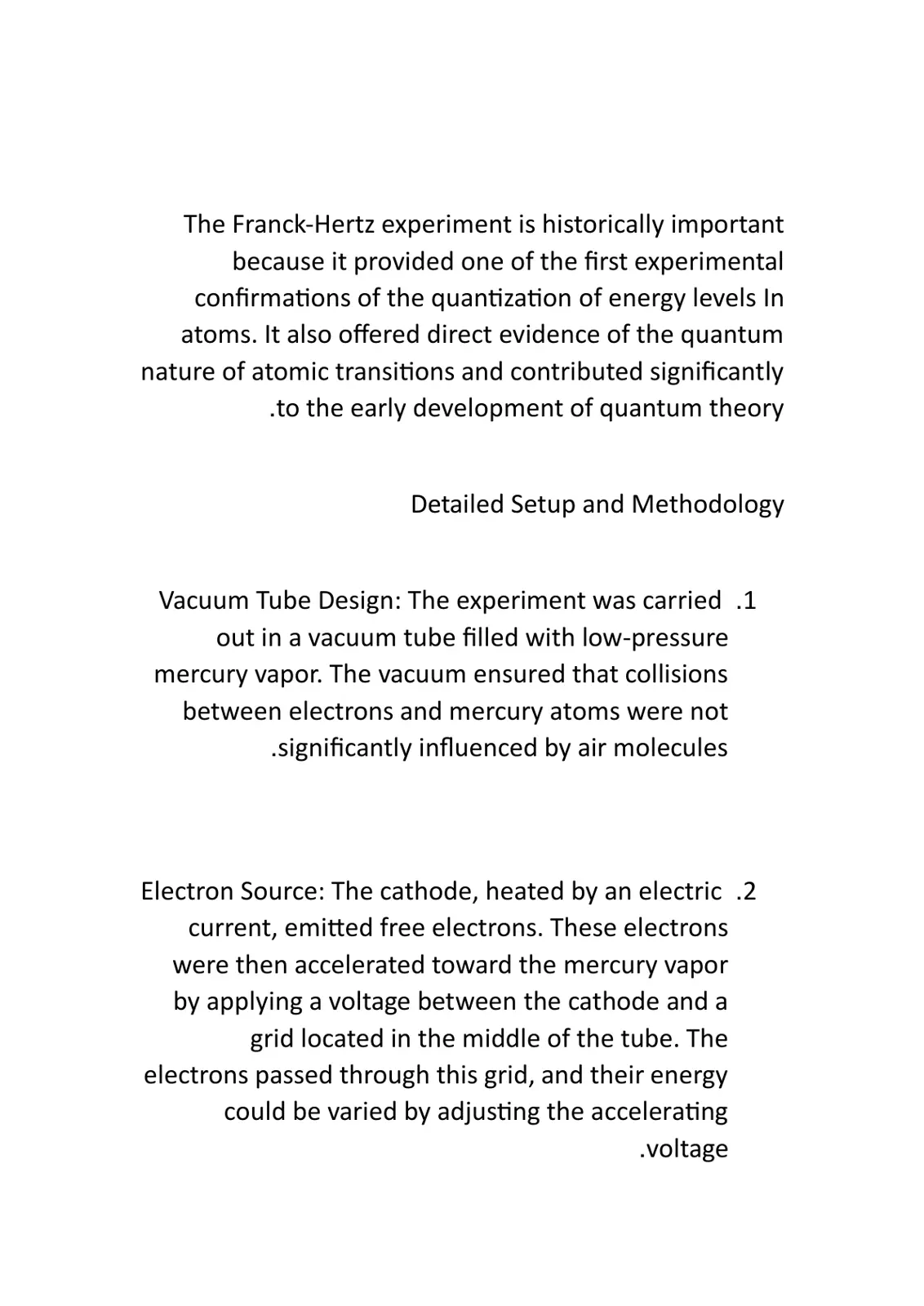 غلاف تقرير The Franck-Hertz experiment
